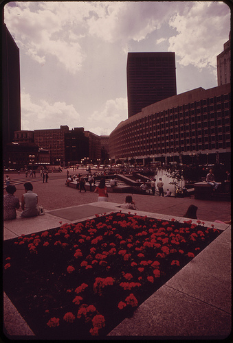 boston city hall plaza 1973